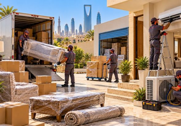 شركات نقل العفش بالرياض التي توفر خدمات إضافية للمكيفات والتخزين